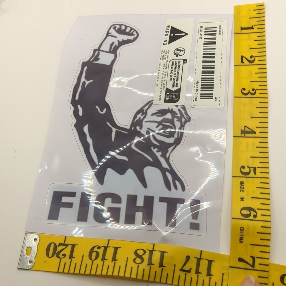 3/$25 Trump Vinyl Decal Sticker Raised Fist “Fight!” - Picture 6 of 7